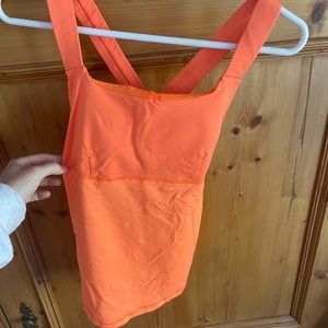 Neon Orange Lululemon Tank Top